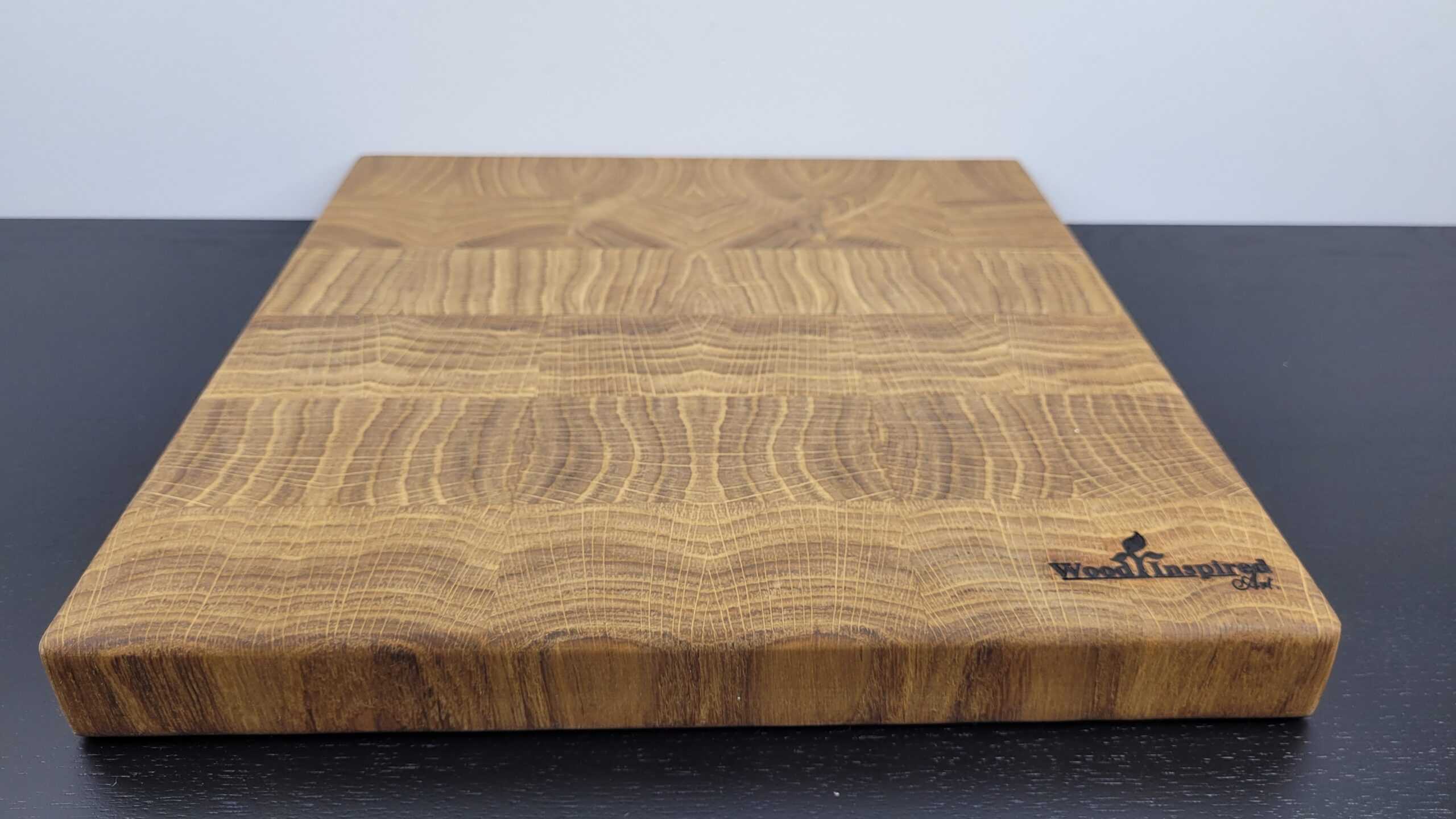 Dębowa deska do krojenia 27x28x3 - obrazek 2