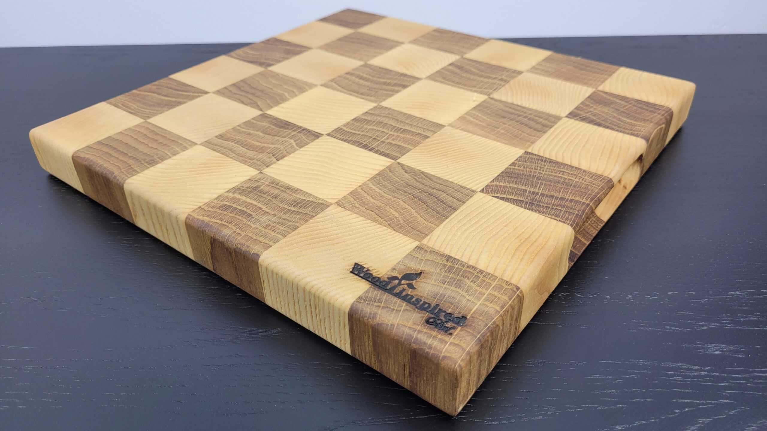 Dębowa deska do krojenia 28x28x3 - obrazek 4