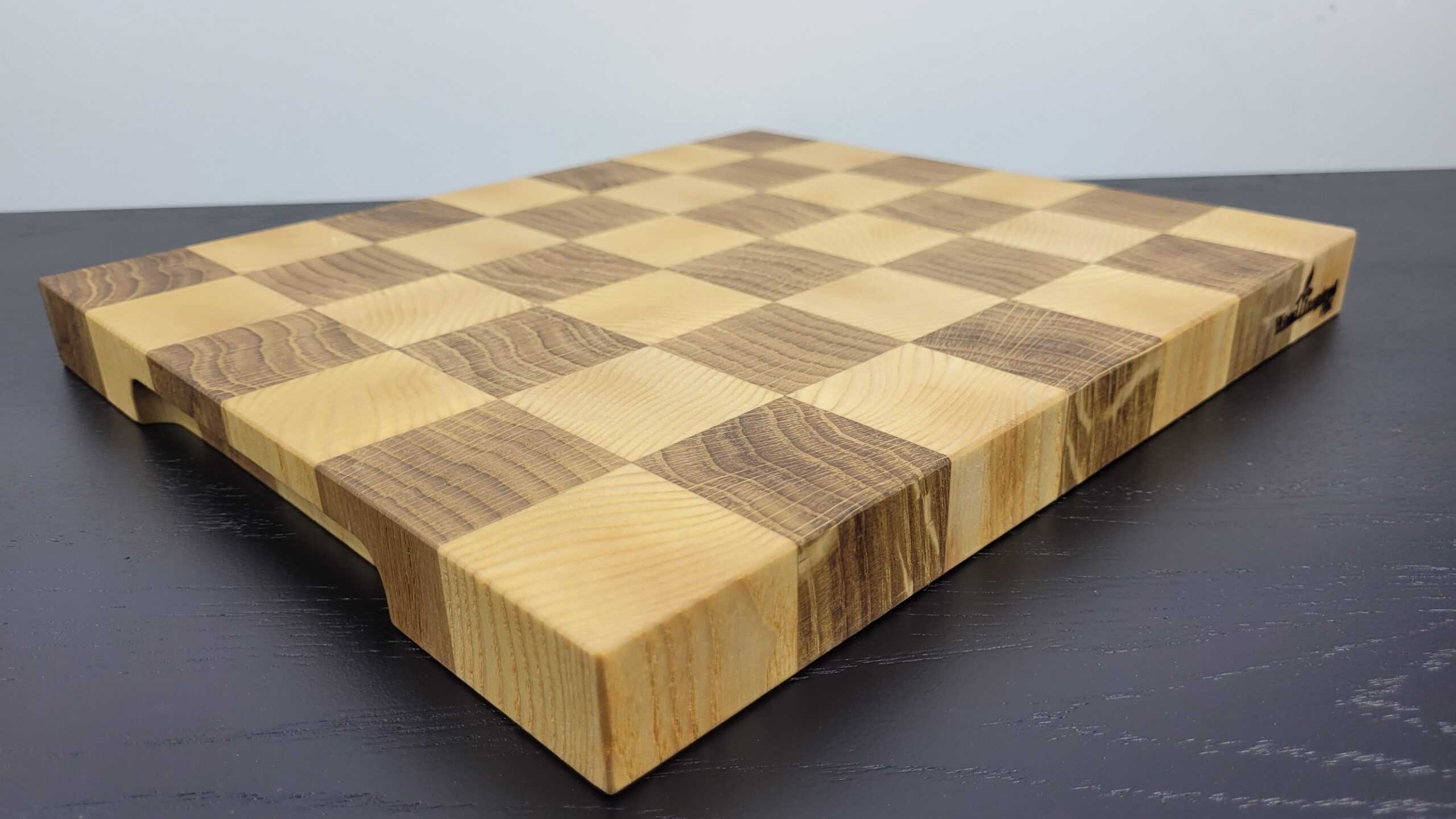 Dębowa deska do krojenia 32x28x3 - obrazek 3