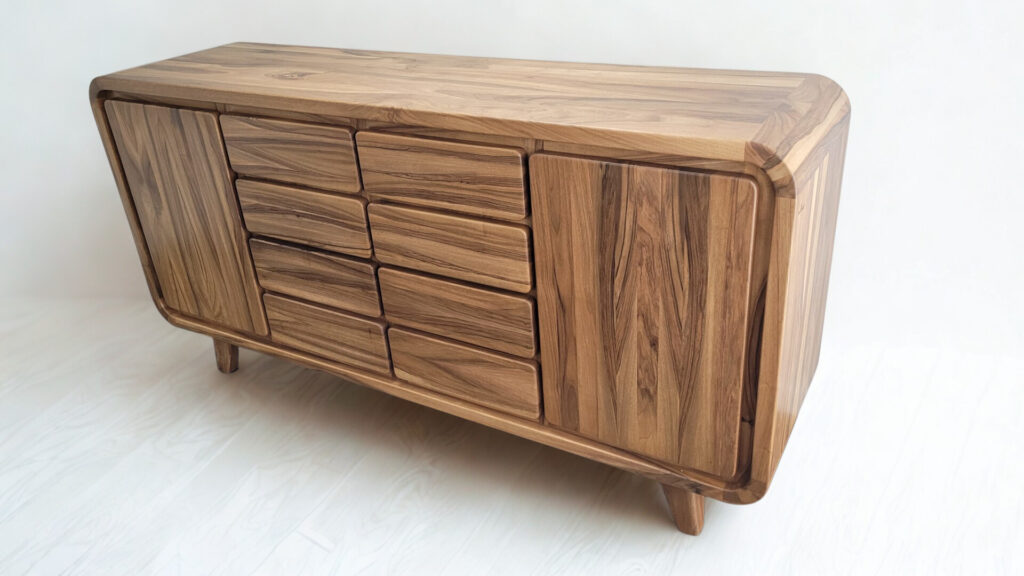 komoda-z-litego-drewna-nowoczesna (5) Nowoczesna komoda dębowa z zaokrąglonymi rogami